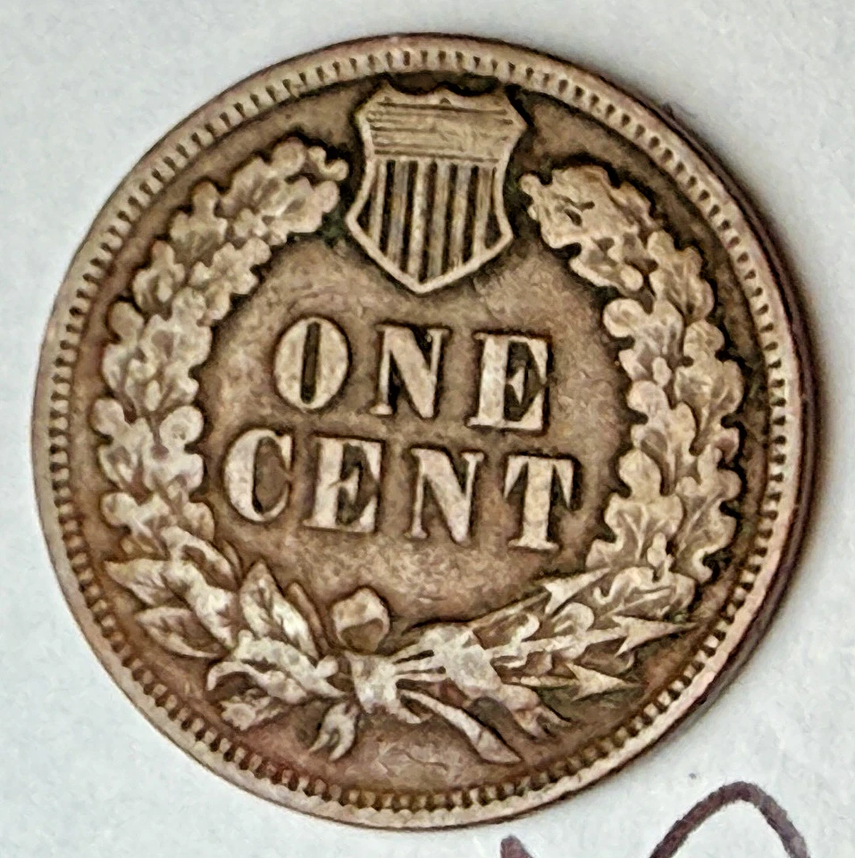 1902  Indian Head US 1c ~ Very Good / Fine? ~ Nice! ~ Y09 - Image 3 of 4