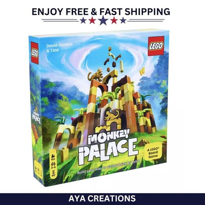 Lego Monkey Palace Board Game, Family Fun, 2-4 Players, Ages 10+, Dotted Games