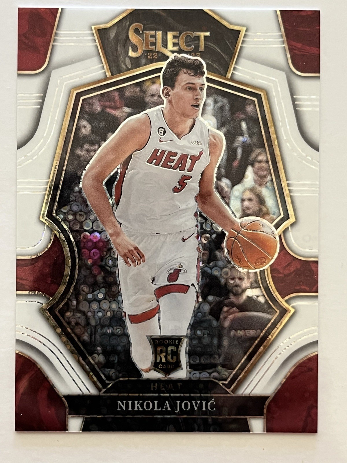 22-23 Select Nikola Jovic (RC) Premier Level White Disco Prizm /75 #170