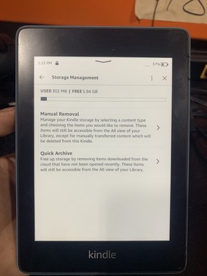 Amazon Kindle Paperwhite 4 PQ94WIF 10th Gen. 8GB WiFi Baby Blue.