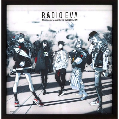 Group RADIO EVA STORE 2ND ANNIV MONO Acrylic Art Beta Evangelion Japan C671