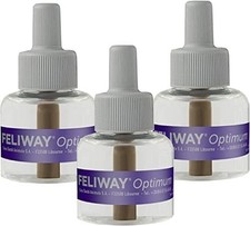 Feliway 3 Pack 48ml Optimum Cat Enhanced Calming Pheromone 3 30 Days new