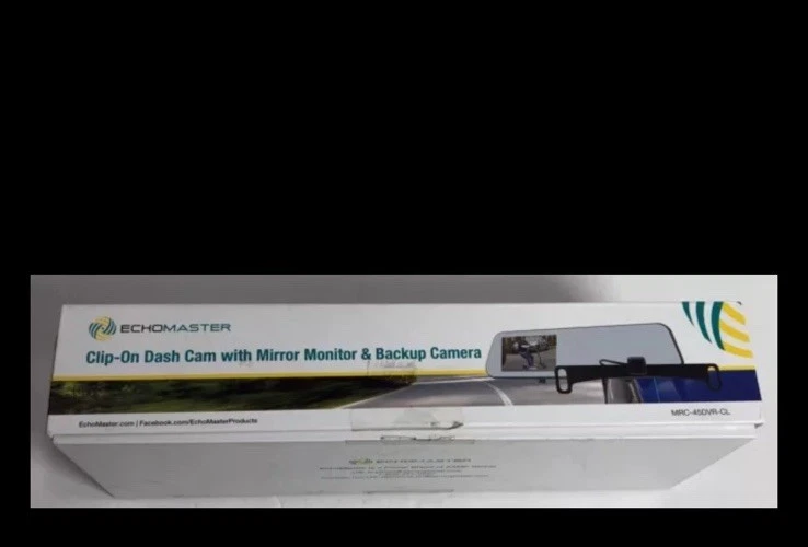 Echomaster Clip-on Dash Cam With Mirror Monitor And Backup Camera- Brand New - Image 3 of 4