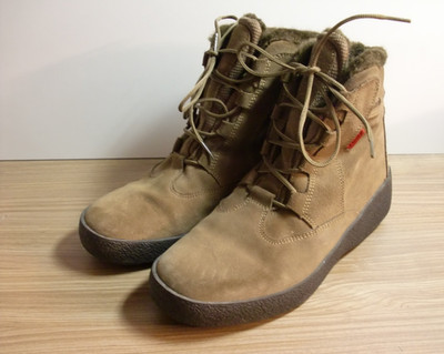 Olang Winterstiefelette UK 7,5, camel, Gr. 41, warm gefüttert (Wolle), echt Lede