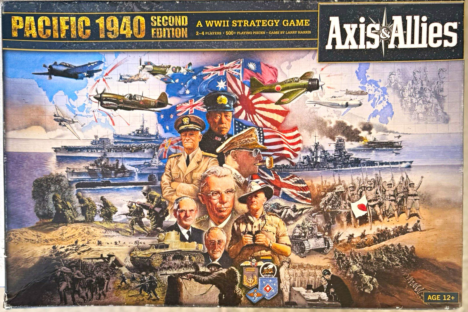 Hasbro Axis & Allies Pacific 1940 Second Edition WWII Strategy Game 12+