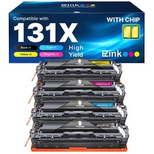 Ez Ink 131X Toner Cartridge 4 Pack Compatible Hp Laser Printer High Yield