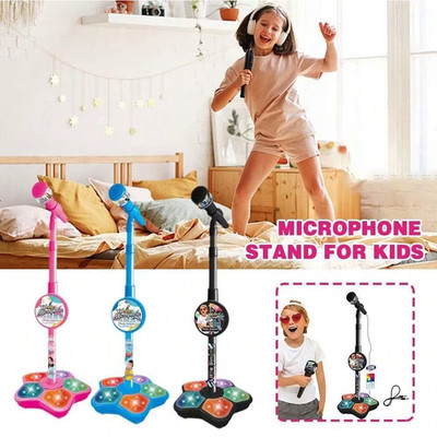 Kids Microphone Stand Toy, Portable Children'S Karaoke Electronic, Durable Party