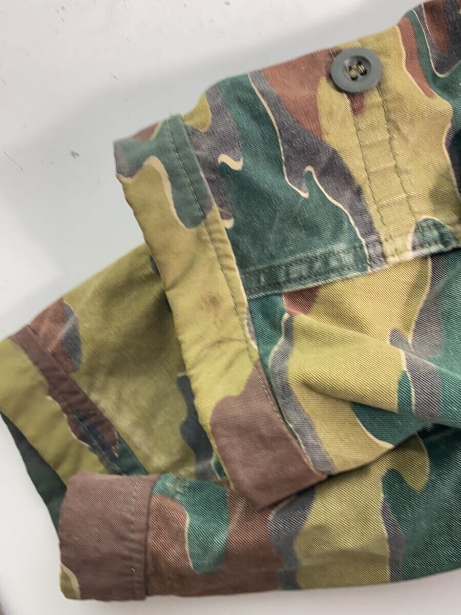 BELGIUM MILITARY Jacket 60s 1963 Belgian Army Jigsaw Camo 44