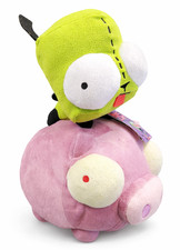 "Invader Zim GIR 14"" Peluche en Pink Piggy SDCC Exclusivo Comic-Con"