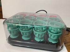 Clairol Lock 'n Roll Model BT-1 Heated Hot Hair Rollers Curlers 24 Spoolies