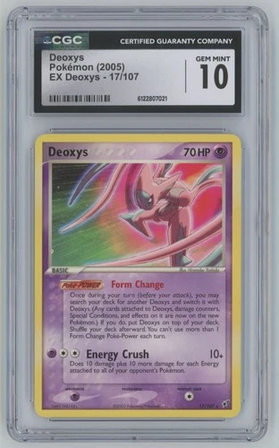 2005 Pokemon EX Deoxys Deoxys CGC 10 Basic/Rare #17