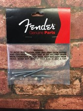 Fender Neck Bolt-On Mounting Screws for Guitar & Bass, Chrome Plated, Pack of 4