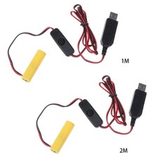 AA Battery Eliminator USB Power Supply with On/Off Switch Replace 1 AA Battery