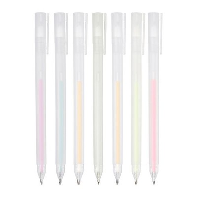 Quick Dry Glue Pen, Multi-Colors Ballpoint Roller Glue with Cap, 6 Pcs