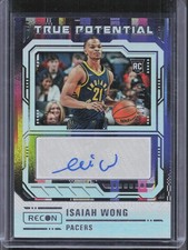2023-24 Panini Recon #TPS-WNG Isaiah Wong True Potential Signatures #/149