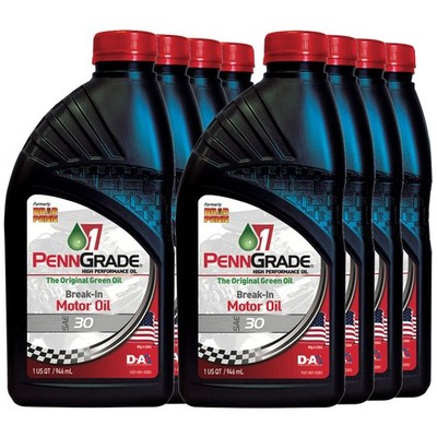 Brad Penn / PennGrade 1, 71206, Break-In Engine Oil, SAE 30, 8 Quarts