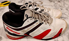 Babolat Propulse 3 Sz 13 US Whire / Black/ Red Tennis Shoes Good Preowned