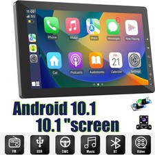10.1" Double Din Car Radio, Wireless Apple CarPlay, Android Auto, GPS Navigation