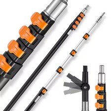 Stelescoping Pole, 7 to 30 Ft. Pole, Extension Multi-Purpose Pole, Sturdy Alumin