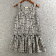 Staring at Stars Urban Outfitters Tank Dress Zig Zag Chevron Drop Waist Small S
