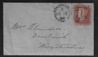 1858 Cover Penny red (2 Letters) from London to Droithwich