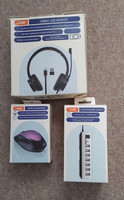 Logik LUSBHS24 headset, Wireless mouse & 7 port usb hub