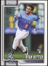 2026 Topps Series 1 #18 Ryan Ritter RC Colorado Rockies Baseball Card