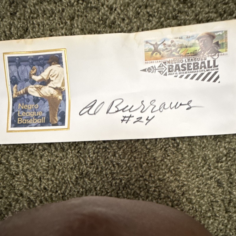African American Negro League Baseball Signed And Autographed Authentic Piece