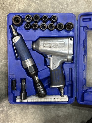 #ad #ad Campbell Hausfeld Set Impact Wrench Air Ratchet TLX1010 TL1102 Sockets $38.99