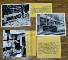 Vtg Photo Lot John D. Rockefeller Memorial At Center RCI Employee Info 1960s NY