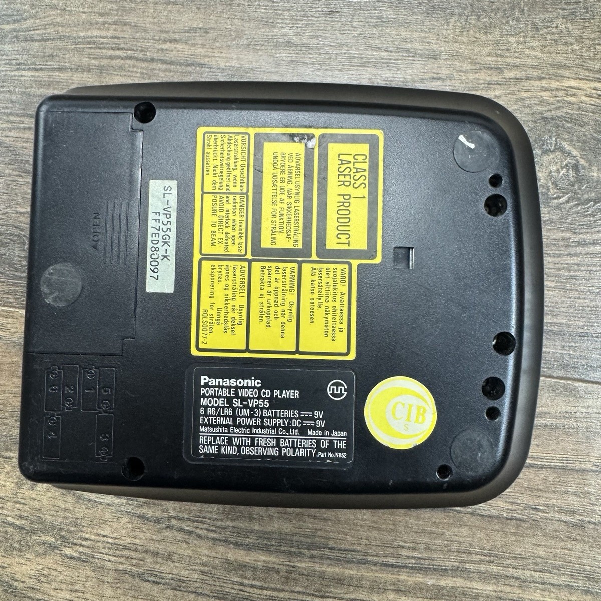 Panasonic CD Player VCD Portable Video SL-VP55 Karaoke Discman | eBay