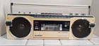 Vintage Sanyo M7770K Stereo Cassette Radio Boombox Japan For Parts or Repair