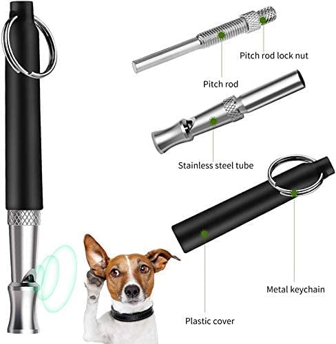 Adjustable Dog Whistle for Recall, Training + Lanyard, 2-PACK #97195_2