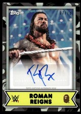 2025 Topps 4A Roman Reigns Topps Certified Auto /10 VG
