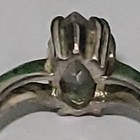 Beautiful Vintage Sterling Silver 925 + large CZ --- Size 7.  Makers Marked  — photo 5
