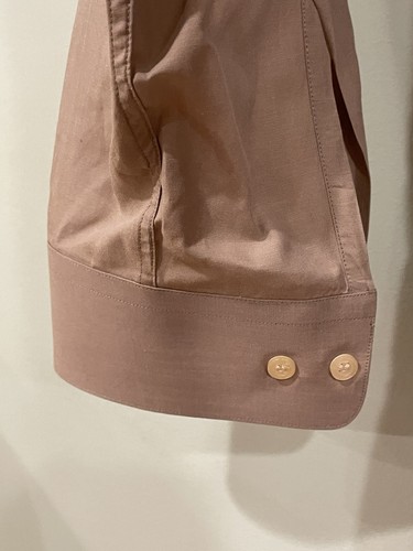 Camicia elegante Hugo Boss manica lunga marrone uomo 18 36/37 - Foto 9 di 9