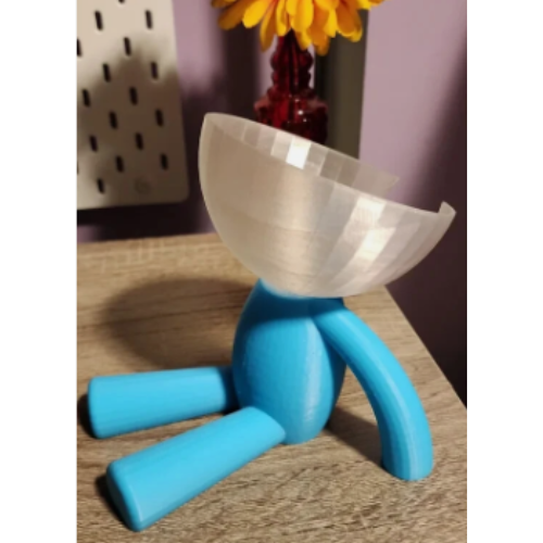 Amazon Echo Dot Stand – Artistic Multicolored Men Figurine Holder for 4th & 5th