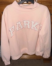 Parke Women's Varsity Mockneck Sweatshirt Sprinkle Rare Size L/XL
