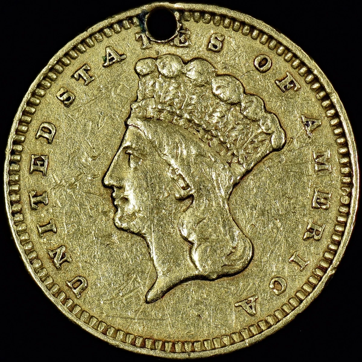 1862年アメリカ1ドル金貨、UNC アメリカ 1ドル金色貨 2023 UNC | アメリカ