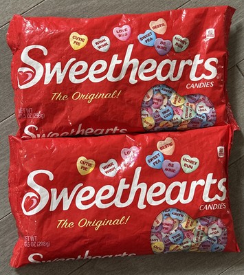 2 Bags Sweethearts Candies The Original Valentines Seasonal 10.5oz, BB 10/2027