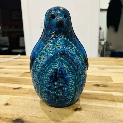 Vintage 1960's Aldo Londi for Bitossi Rimini Blue Penguin MCM