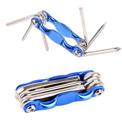 6 in 1 Foldable Hex Wrench Set Lightweight 87g for Motorcycle Bike Repair