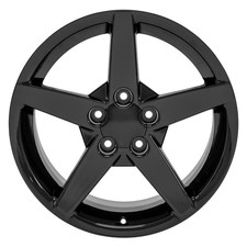 18 Gloss Black Wheel Fits 2005-2013 Chevy Corvette - Rvo4501 18 Gloss Black Wheel Fits 2005-2013 Chevy Corvette - Rvo4501