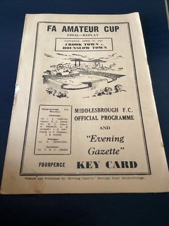 Crook Town v Hounslow Town 1962 Amateur Cup Final Replay At Middlesbrough