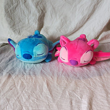 Disney mini cuddles plush Stitch Angel Stitch Plush Set no tags CLEAN