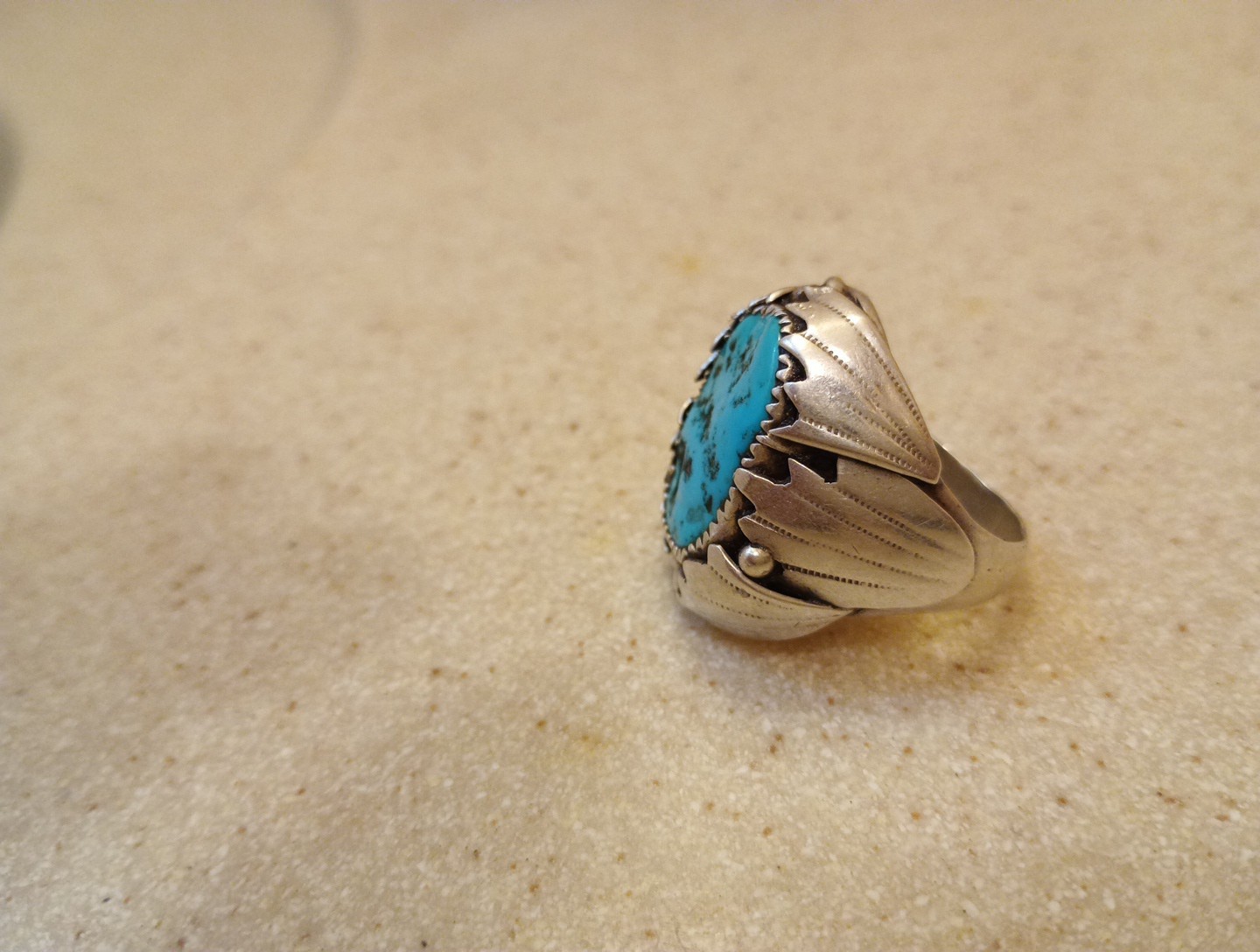 Turquoise Sterling Silver 925 Solid Silver 21 Gra… - image 2