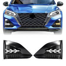 LED Front Bumper Fog Lights Daytime Running Lights DRL Turn Signal Lights L...