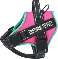 voopet Service Dog Harness, Emotional XX-Small Pack of 1 , Fushia Turquoise