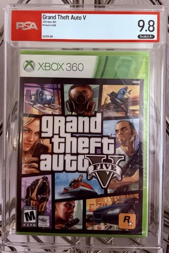 Grand Theft Auto V, PSA Rated 9.8 , A+, Factory Sealed, Xbox 360