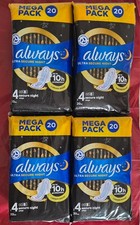 Image of Always Classic Night - Secure Night Pads With Wings - Size 4 - 80Pads